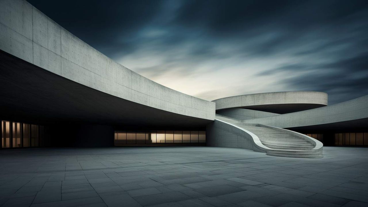 Architectural Photography AI photography prompt example