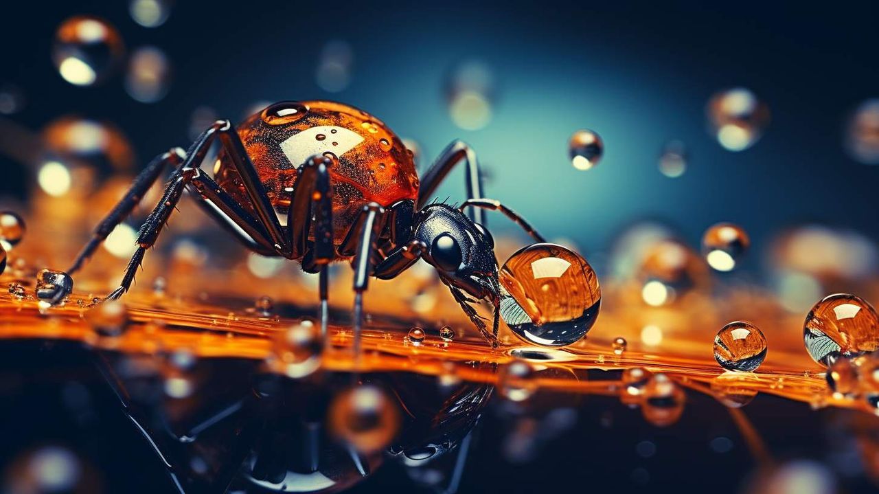 Macro Photography AI photography prompt example