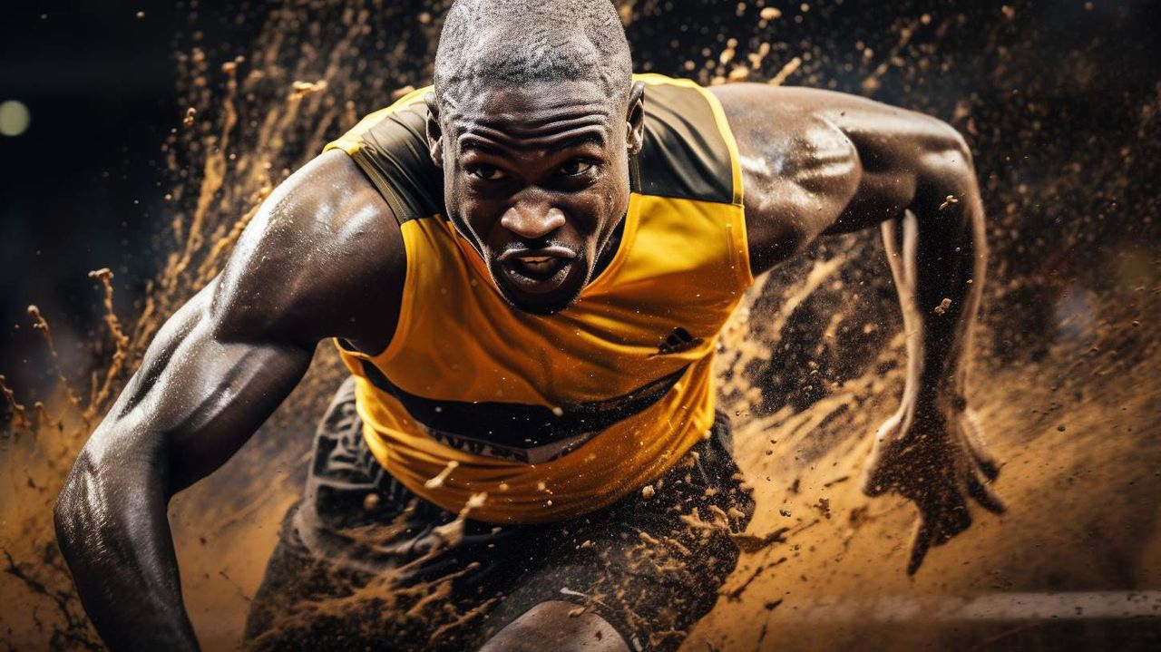 Sports Photography AI photography prompt example