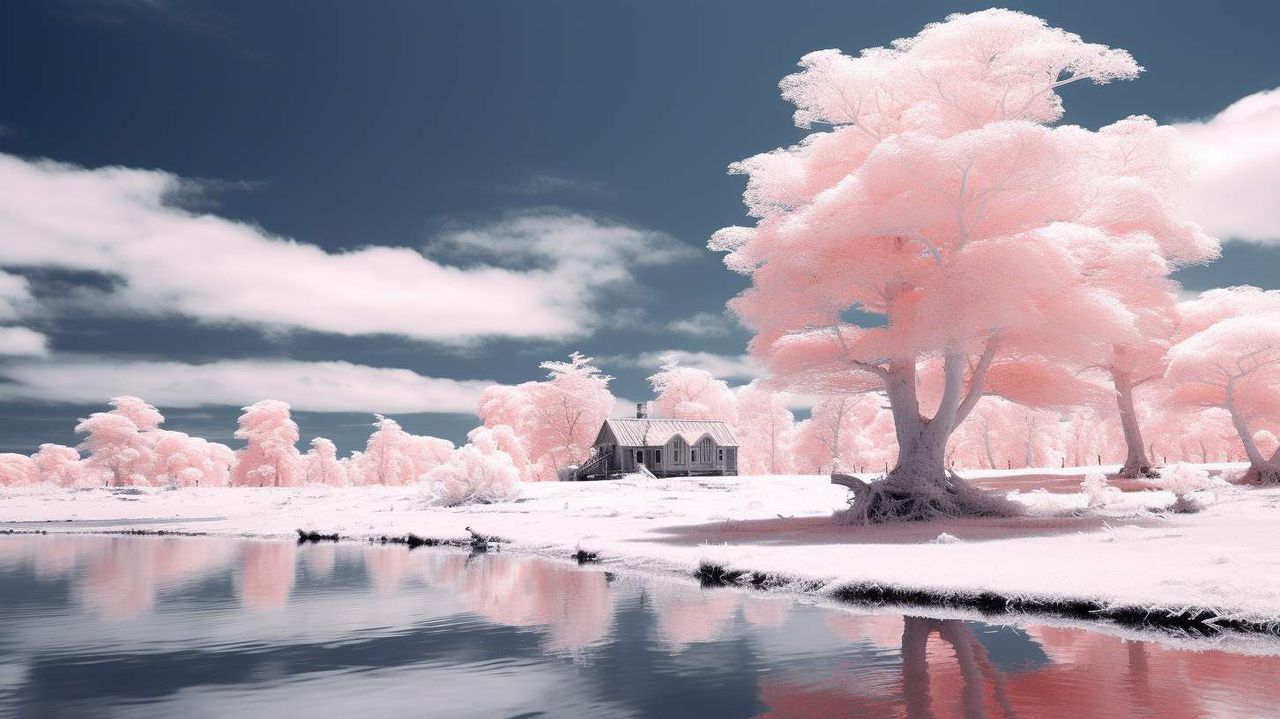 Infrared AI photography prompt example