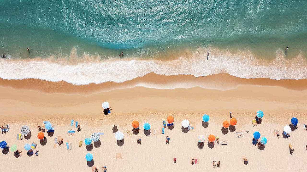 Arial photo AI photography prompt example