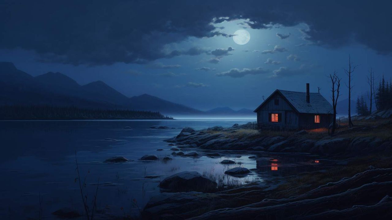 Blue Hour AI photography prompt example