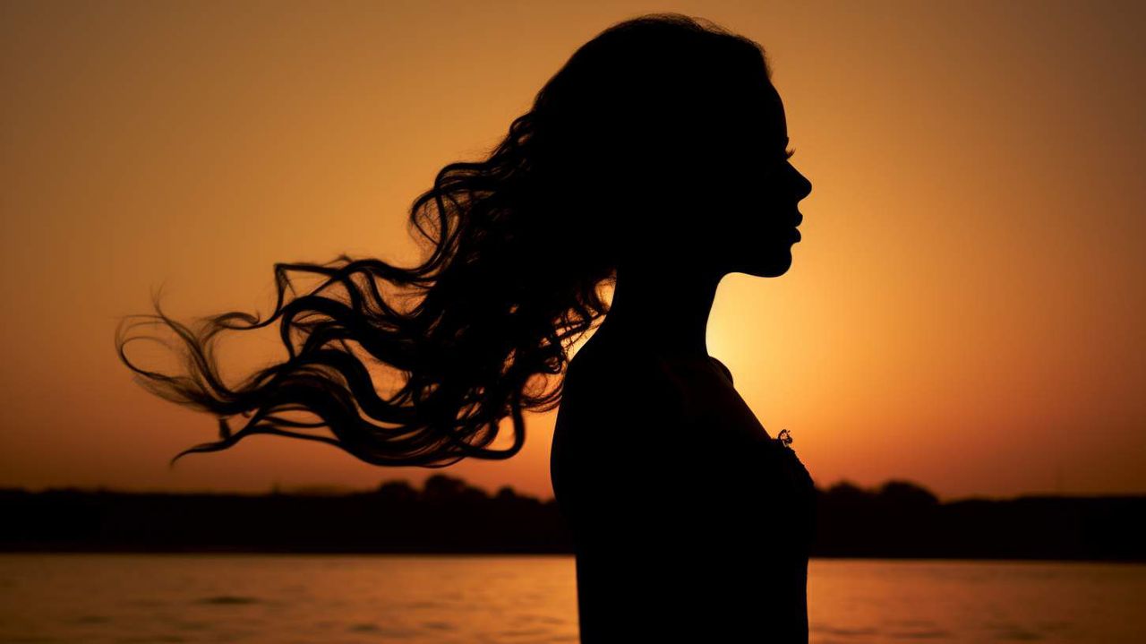 Silhouette AI photography prompt example