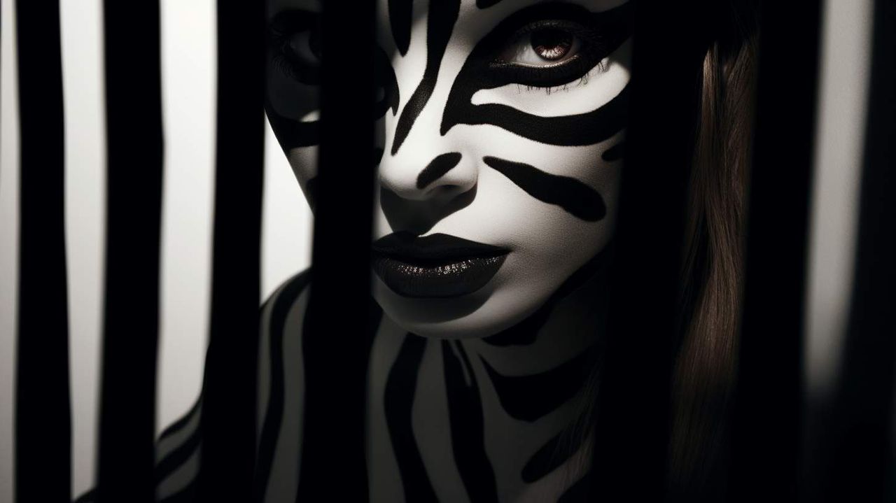 High Contrast AI photography prompt example