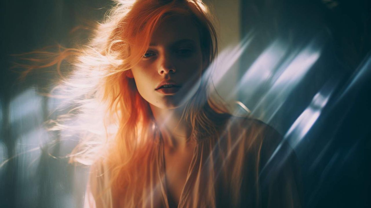 Light Leaks AI photography prompt example
