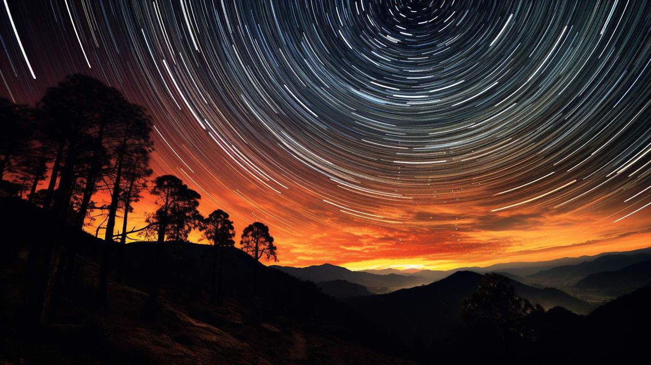 Star Trails AI photography prompt example