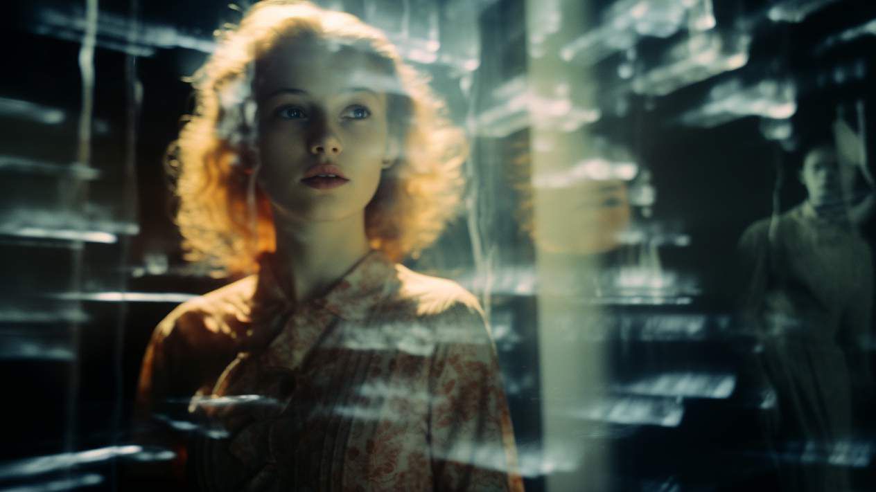 Film Negative AI photography prompt example