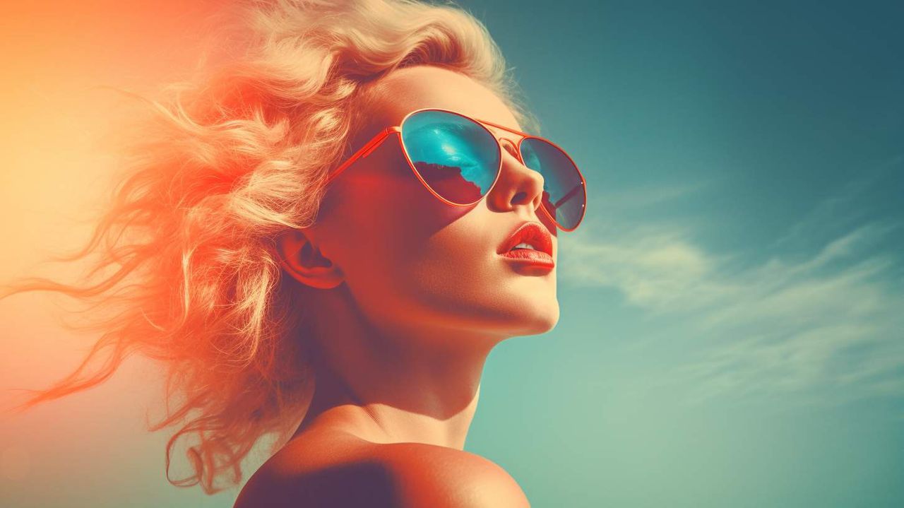 Duotone Effect AI photography prompt example