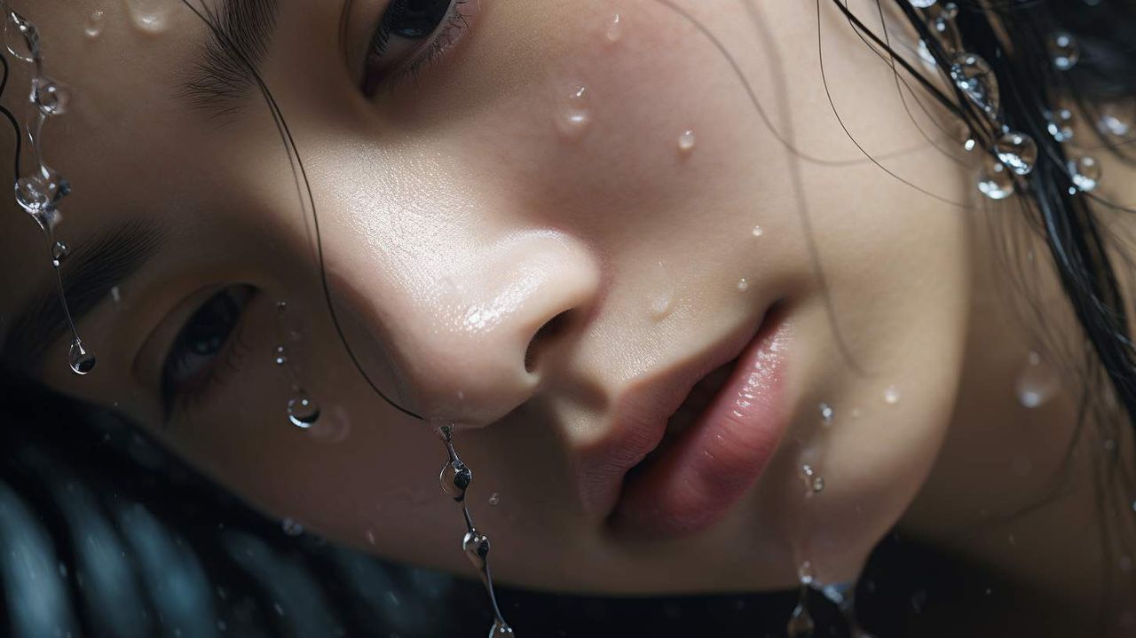 Close-up portrait of a intricate Japanese AI photography prompt example