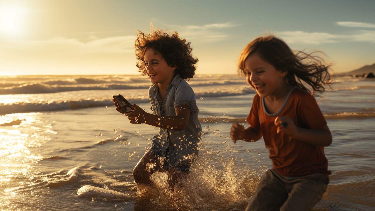 Mobile phone photography AI photography prompt example