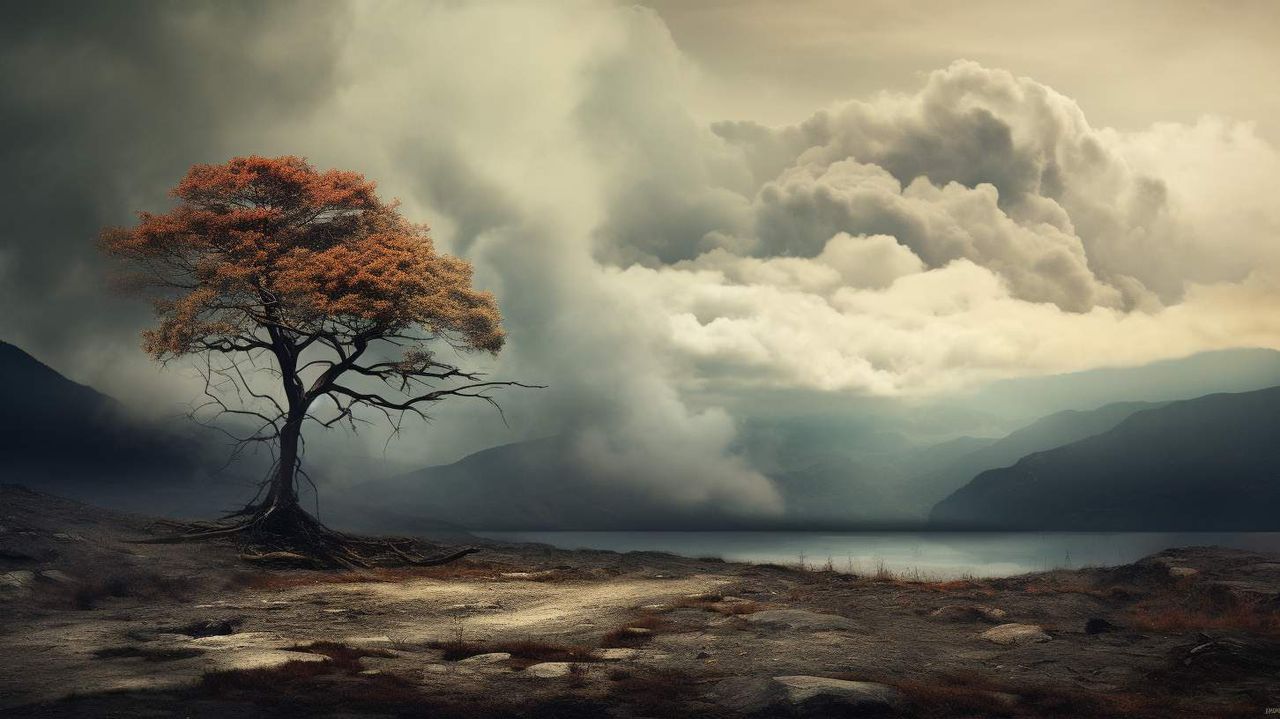 Landscape AI photography prompt example