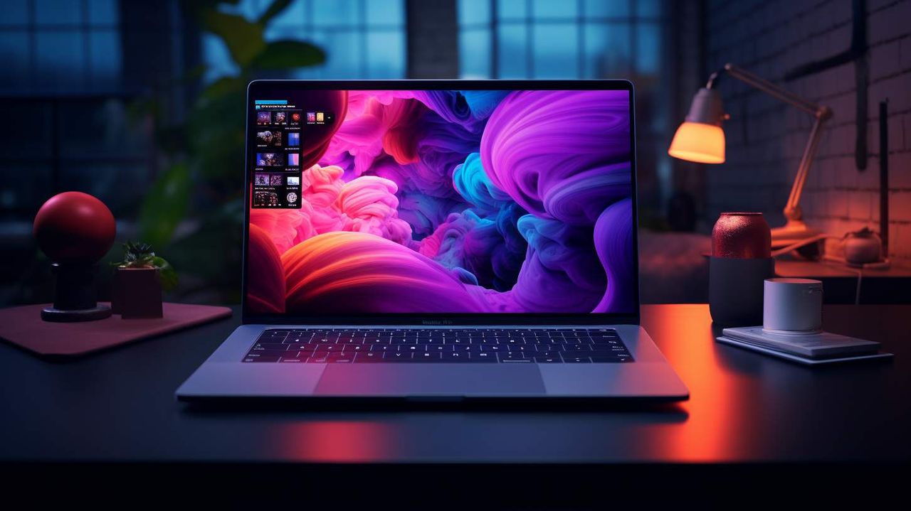 Tech Stock Photography AI photography prompt example
